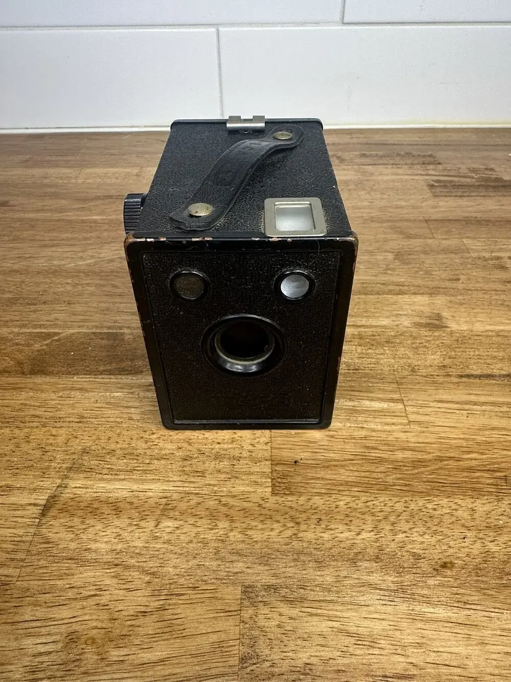 Agfa Ansco B-2 Cadet Box Camera 120 Film Black USA Made